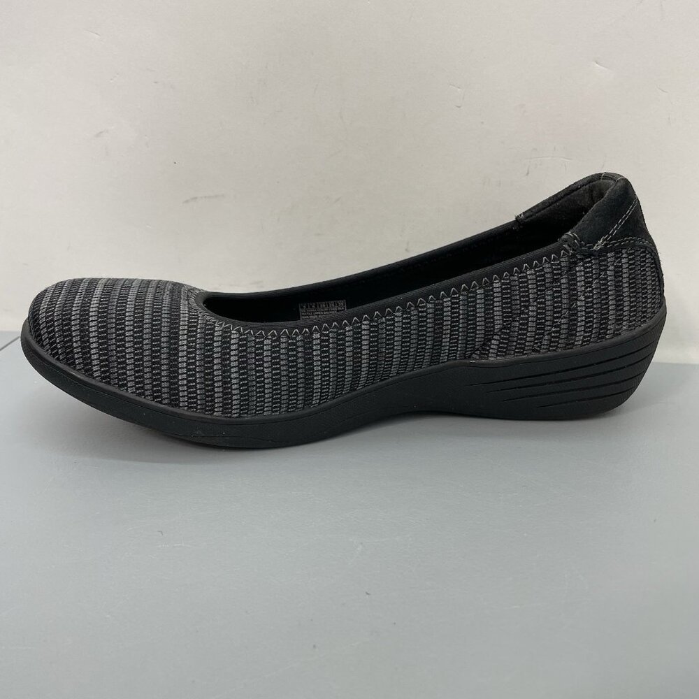 Skechers Kiss Secret Wedge Pumps Shoes Stretch Fit Comfort Slip On Black Women 9 - Picture 11 of 13
